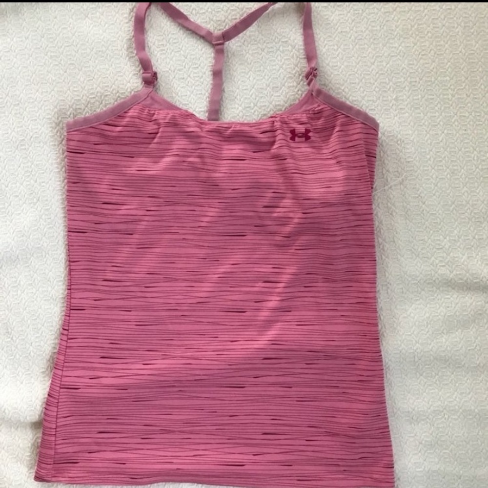 Under Armour Heat Gear Tank w Built In Sport Bra